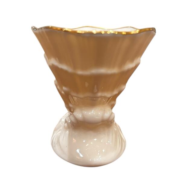 Vintage Miniature Lenox Cornucopia Horn of Plenty 24 K Gold Trim Made in USA - Picture 3 of 6